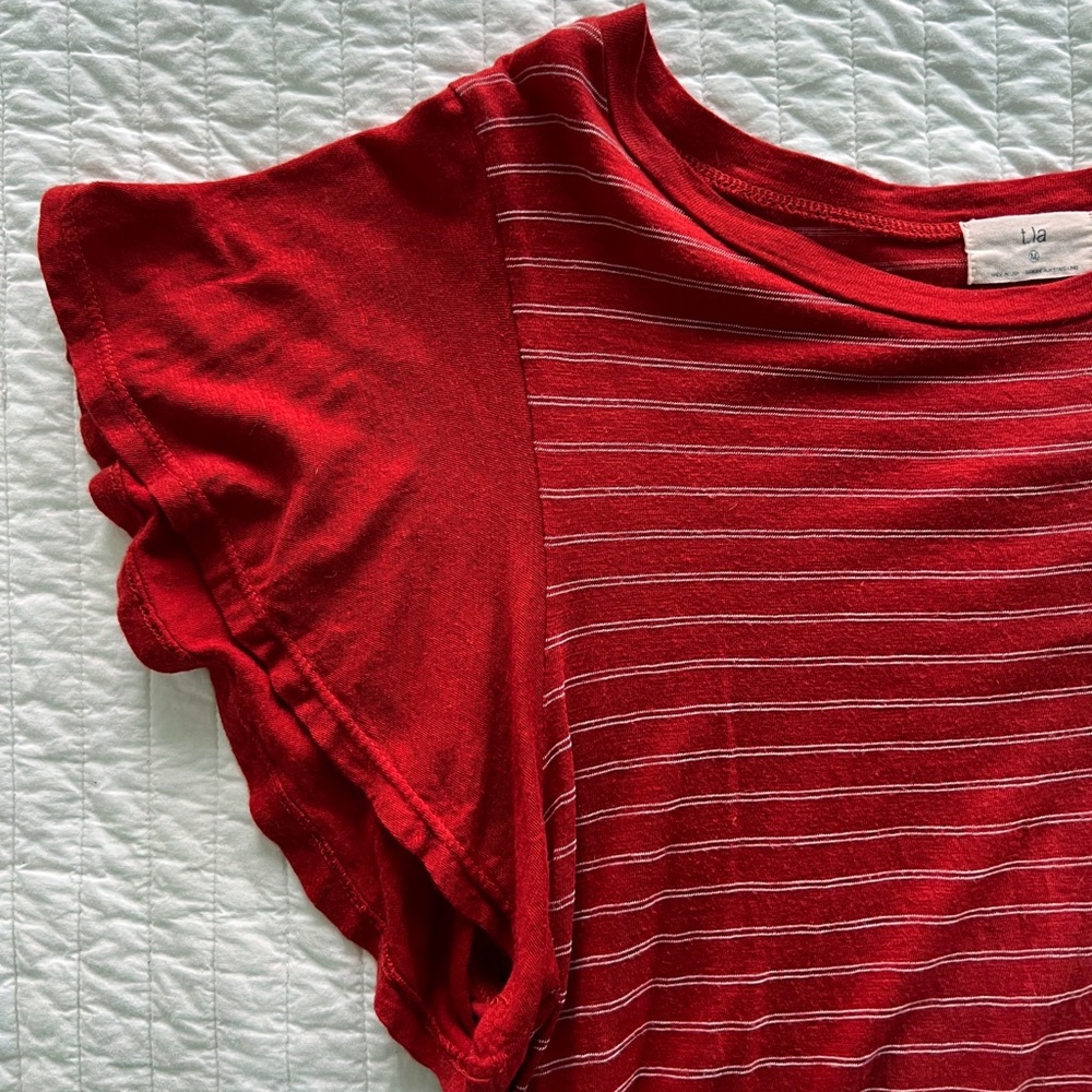 Anthropologie flutter-sleeve top
